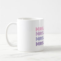 Personalizable wedding bride mug