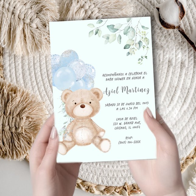 Personalizada Boy Baby Shower Invitación Invitation (Creator Uploaded)