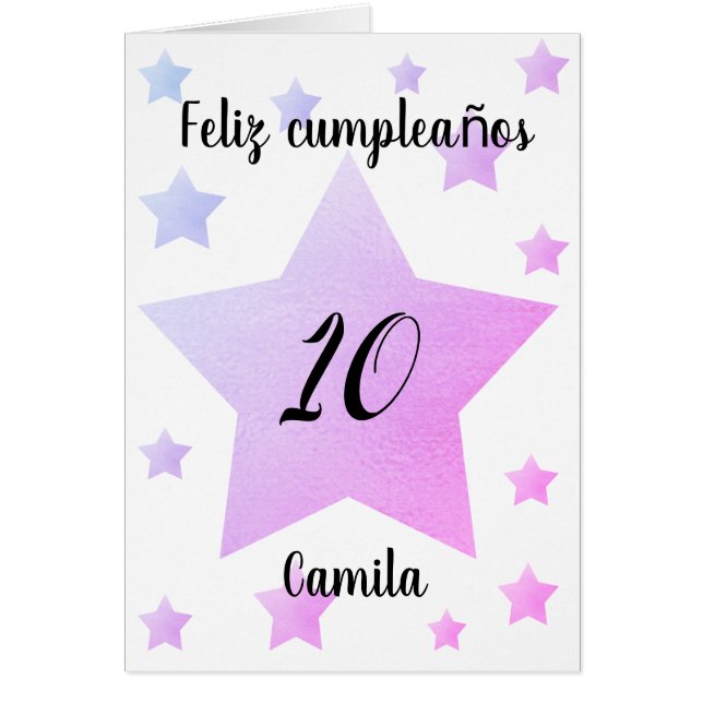 Personalizado Feliz Cumpleaños (Front)