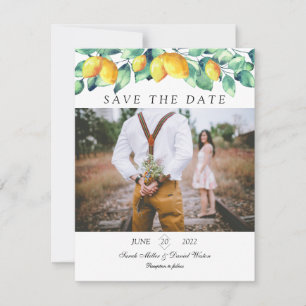 Personalization Elegant Toscana Wedding Photo Save The Date