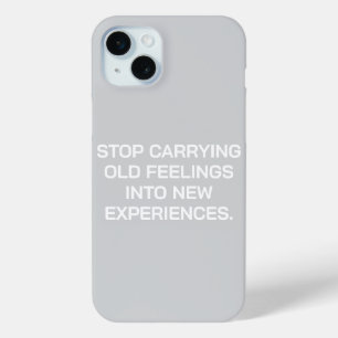 PERSONALIZD YOUR OWN QUOTES STYLISH MODERN MINIMAL iPhone 15 MINI CASE