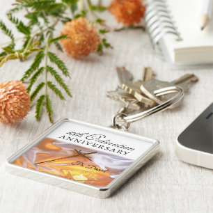 Personalize, 10th Ordination Anniversary, Cross Key Ring