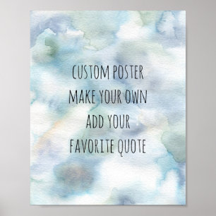 personalize a custom poster add a favorite quote