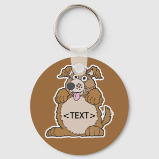 Personalize a Puppy Dog, <TEXT> Key Ring