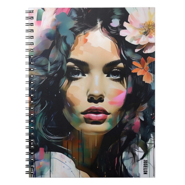 PERSONALIZE: Abstract Portrait | Notebook Journal (Front)