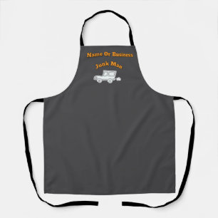 Personalize Advertise Junk Man Gray Work Apron