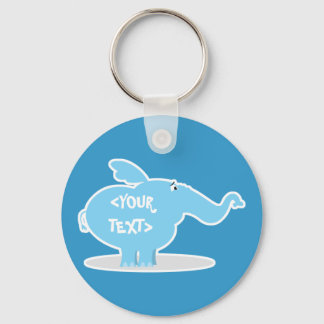 Personalize an Elephant, <YOUR TEXT> Key Ring