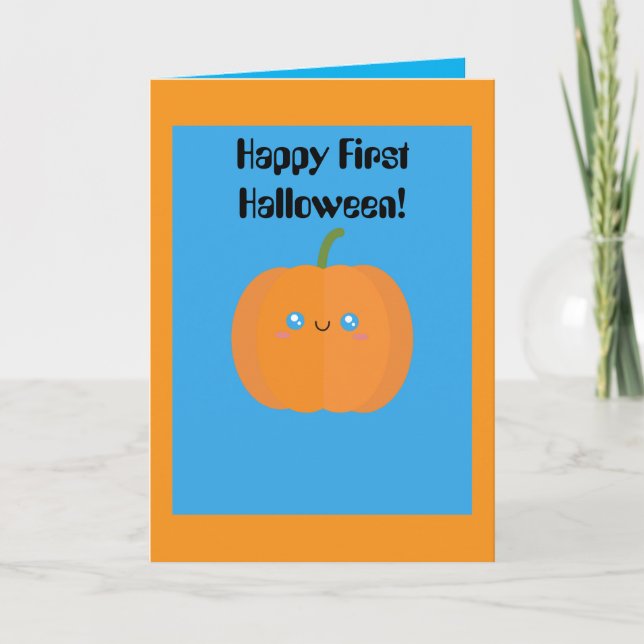 PERSONALIZE BABY'S FIRST HALLOWEEN CARD (Front)