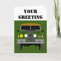PERSONALIZE BRITISH ARMY VETERAN LAND-ROVER