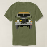 PERSONALIZE BRITISH ARMY VETERAN LAND-ROVER T-Shirt<br><div class="desc">Vintage British Army Land-Rover Series 3. The registration plate can be personalized; as an example I have added the year my dad joined up,  the year he left and his initials,  but you can add whatever you like.</div>