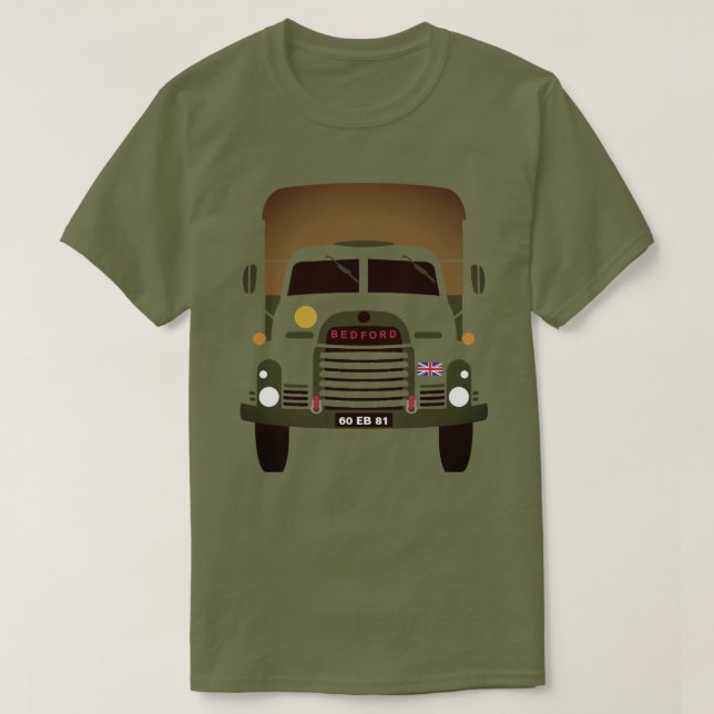 PERSONALIZE BRITISH ARMY VETERAN TRUCK T-Shirt (Design Front)