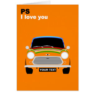 Personalize British Austin Mini Cooper car