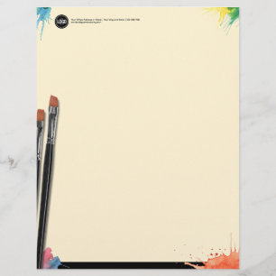 Personalize Business   Art Supplies Custom Letterhead