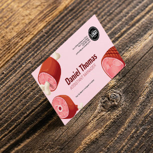 Personalize Business   Butcher Shop Card