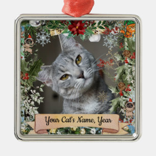 Personalize Cat Ornament