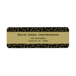 Personalize: Centenarian, 100th Birthday Theme