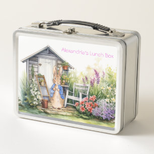 Personalize Child Name Peter the Rabbit  Metal Lunch Box