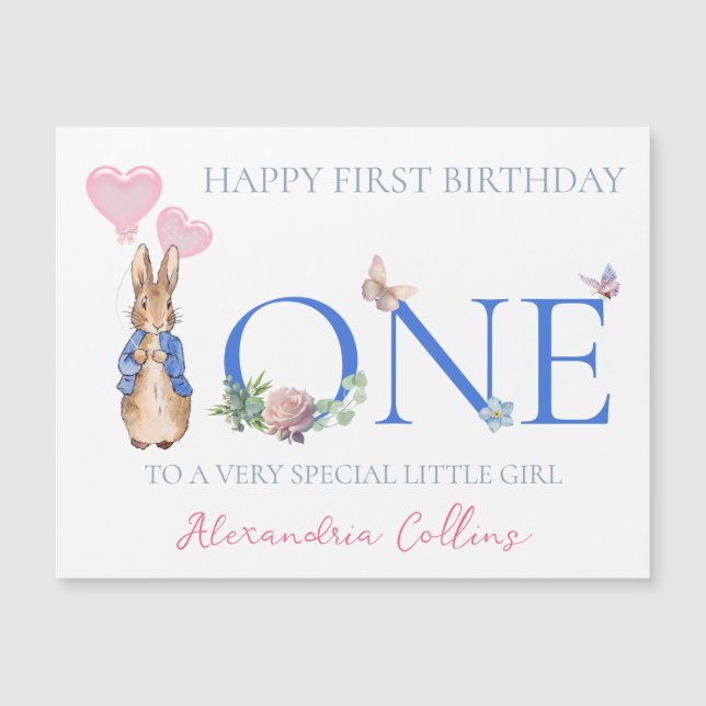 Personalize Child's Name Peter 1st Birthday (Front)