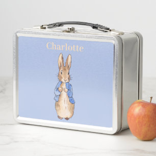 Personalize Child's Name Peter the Rabbit Metal Lunch Box