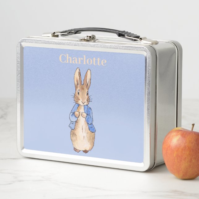 Personalize Child's Name Peter the Rabbit  Metal Lunch Box (In Situ)