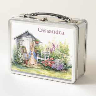 Personalize Child's Name Peter the Rabbit  Metal Lunch Box