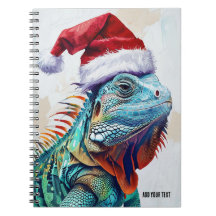 PERSONALIZE: Christmas Iguana | Notebook Journal