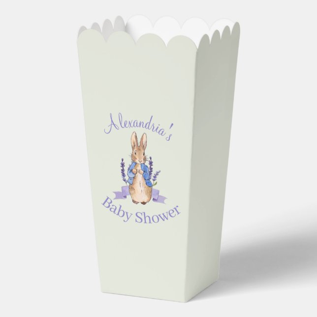 Personalize Classic Bunny Rabbit Baby shower Favour Box (Front)