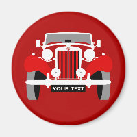 Personalize Classic MG Vintage British Sports Car