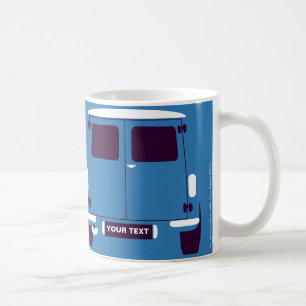 Personalize Classic Mini Van minimalist art mug
