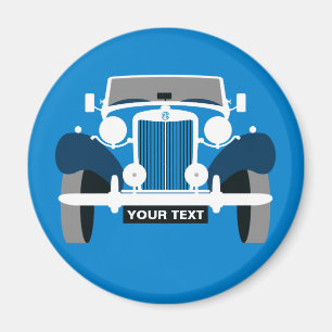 Personalize Classic Vintage Sports Car Magnet