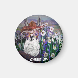 Personalize Cute, Fine and Funny Mama Llama Poster Magnet