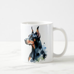 Personalize Doberman Pincher Cute Coffee Mug