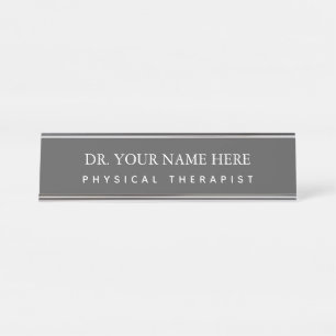 Personalize Doctor of Physical Therapy DPT Desk Name Plate