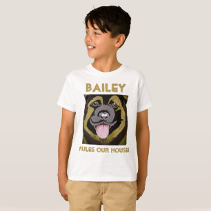 Personalize Dog’s Name and Photo T-Shirt