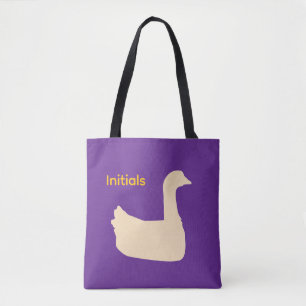 Personalize Duck Theme Tote Bag