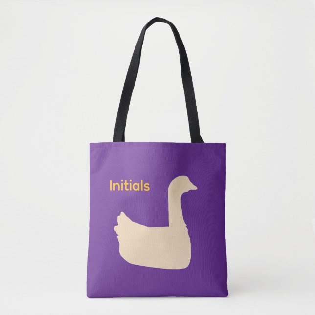 Personalize Duck Theme  Tote Bag (Front)
