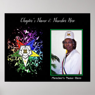 Personalize Eastern Star Photo Poster