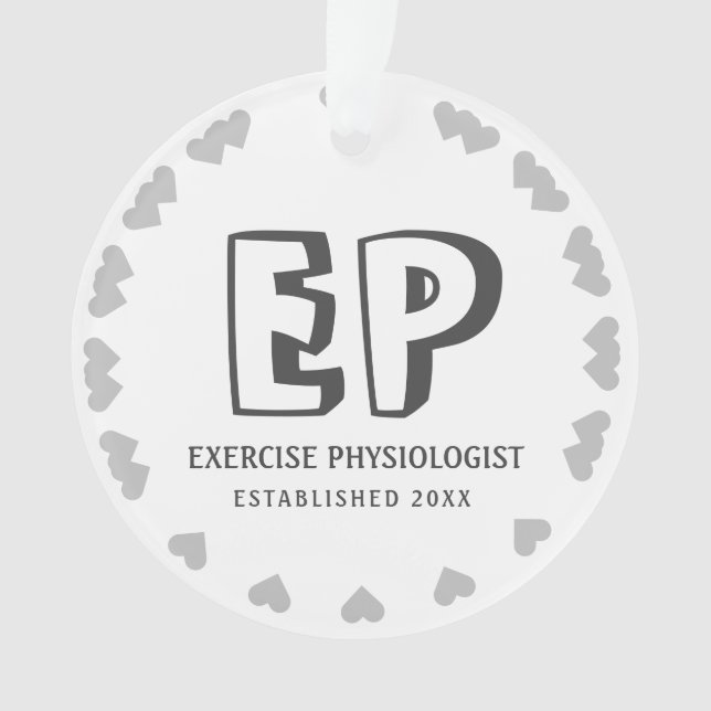 Personalize Exercise Physiologist EP Ornament (Front)