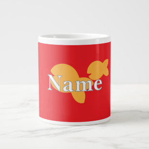 Personalize Fish Red  Large Coffee Mug