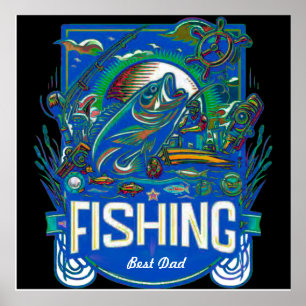 Personalize fishing poster