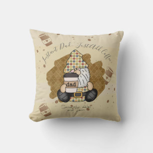 Personalize for Coffee Lover Dad   Vintage Cushion