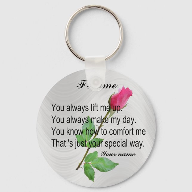 PERSONALIZE FRIEND-KEYCHAIN KEY RING (Front)