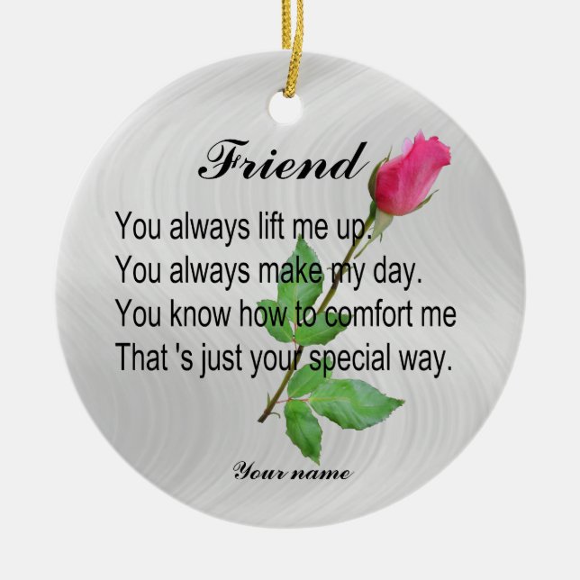 PERSONALIZE FRIEND- ORNAMENT (Front)