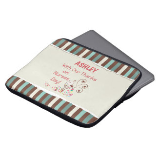 Personalize, From Group, Happy Nurses Day, Bird Laptop Sleeve