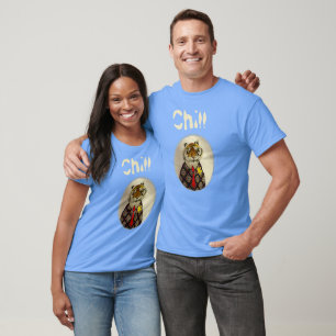 Personalize Fun Chill Tiger T-Shirt