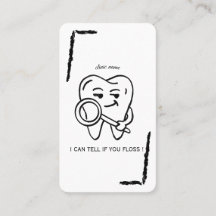 Personalize Funny Dentist Tooth business card
