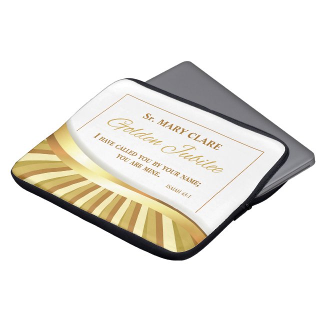 Personalize, Golden Jubilee of Religious Life, Laptop Sleeve (Front Top)