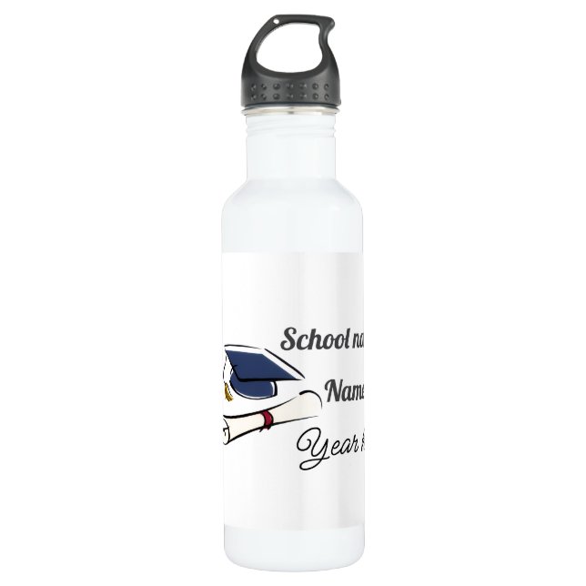 Personalize Graduation Balloon 710 Ml Water Bottle (Front)