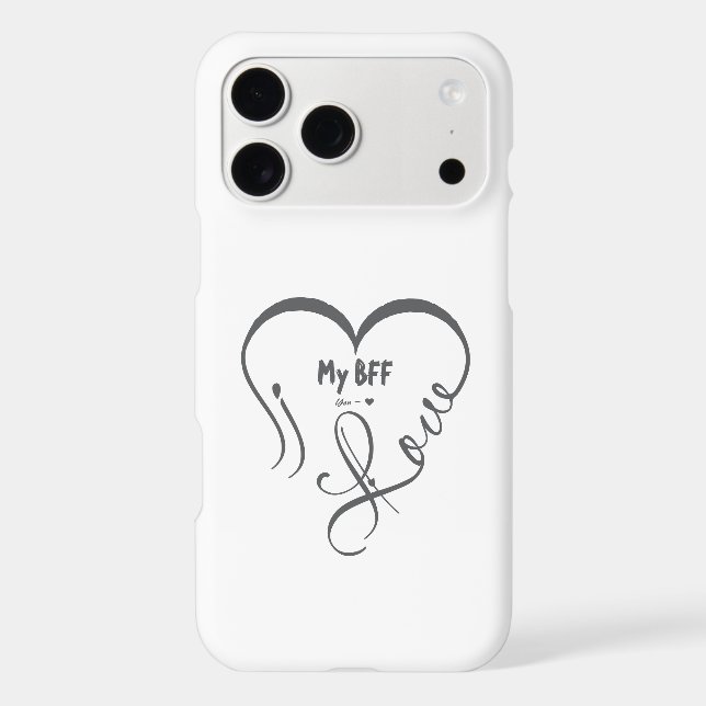 Personalize I Love My BFF • You = ♥ (Back)