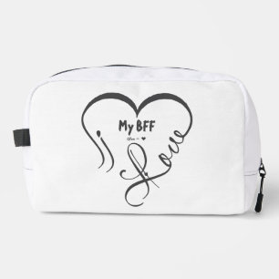 Personalize I Love My BFF • You = ♥ Dopp Kit
